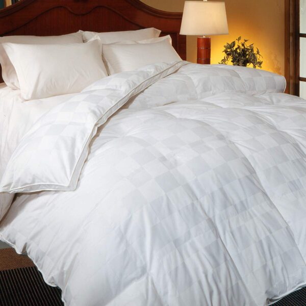 Edredon de Plumon de Ganso Blue Ridge Home Fashions 500 Hilos 75% Plumon Blanco Talla Matrimonial Queen