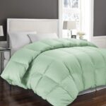 Edredón Blue Ridge Home Fashions 21017 mezcla plumón 1000 hilos algodón 100% Queen verde salvia 75% plumón 25% plumón
