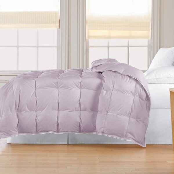 Edredón de Plumón Blue Ridge Home Fashions 33094 Matrimonial Relleno 75% Plumón Ganso Blanco 25% Plumas Funda Microfibra
