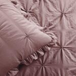 Juego de colcha con falda de volantes Ravello Lush Decor Triangle Home Fashions 16T004020 3 piezas