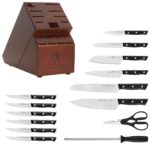 HENCKELS Dynamic Razor-Sharp - Juego de cuchillos de 15 piezas, cuchillo de chef, cuchillo de pan, cuchillo de carne, di