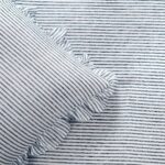 Juego de cama a rayas Lush Decor Triangle Home Fashions 16T003743 3 piezas tamaño King azul marino diseño rustico