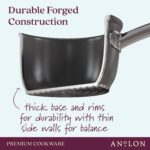 Batería de cocina Anolon Accolade 81133 juego de ollas y sartenes antiadherentes anodizado forjado para inducción 12 pie