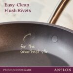 Batería de cocina Anolon Accolade 81133 juego de ollas y sartenes antiadherentes anodizado forjado para inducción 12 pie