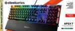 Teclado Mecánico Gamer SteelSeries Apex 7 TKL 64636 Retroiluminado RGB