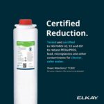 Estación de llenado de botellas dispensador de agua empotrable refrigerado Elkay Liv LBWD06BKK automático con filtro col