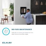 Estación de llenado de botellas dispensador de agua empotrable refrigerado Elkay Liv LBWD06BKK automático con filtro col