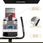 Bicicleta Estática Vertical Circuit Fitness AMZ-594U Resistencia Magnética 15 Programas Preestablecidos Capacidad 300 Li