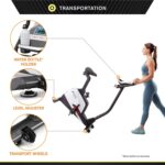 Bicicleta Estática Vertical Circuit Fitness AMZ-594U Resistencia Magnética 15 Programas Preestablecidos Capacidad 300 Li