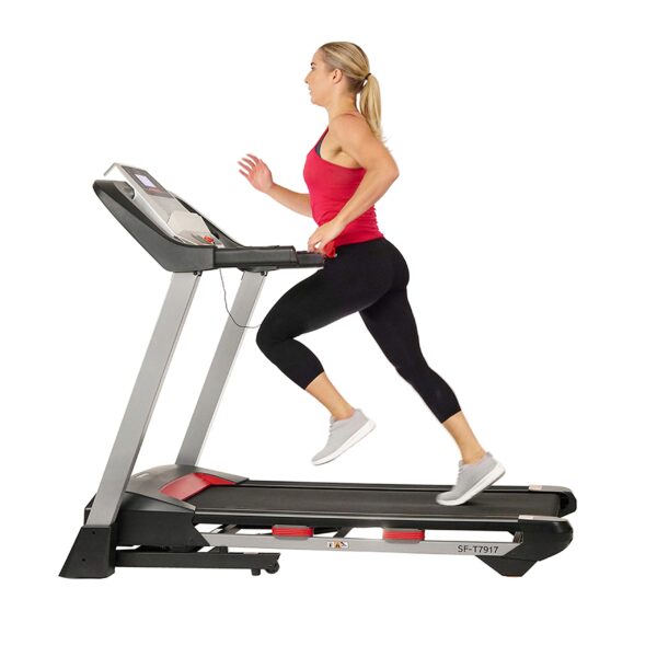 Cinta de Correr Plegable Sunny Health Fitness SF-T7917 2.5 HP 15 Niveles Inclinación USB Bluetooth 265 Lbs
