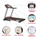 Cinta de Correr Plegable Sunny Health Fitness SF-T7917 2.5 HP 15 Niveles Inclinación USB Bluetooth 265 Lbs