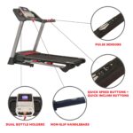 Cinta de Correr Plegable Sunny Health Fitness SF-T7917 2.5 HP 15 Niveles Inclinación USB Bluetooth 265 Lbs