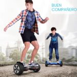 Gyroor Warrior 8.5 inch All Terrain Off Road Scooter with Bluetooth Speakers and LED Lights,Self Balancing Scooter for K