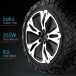 Gyroor Warrior 8.5 inch All Terrain Off Road Scooter with Bluetooth Speakers and LED Lights,Self Balancing Scooter for K