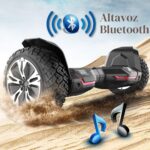 Gyroor Warrior 8.5 inch All Terrain Off Road Scooter with Bluetooth Speakers and LED Lights,Self Balancing Scooter for K