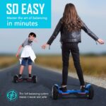 Gyroor Warrior 8.5 inch All Terrain Off Road Scooter with Bluetooth Speakers and LED Lights,Self Balancing Scooter for K