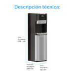 Dispensador Enfriador de Agua Brio CLBL420V2 Carga Inferior para Garrafón de 5 Galones 3 Temperaturas Caliente Ambiente