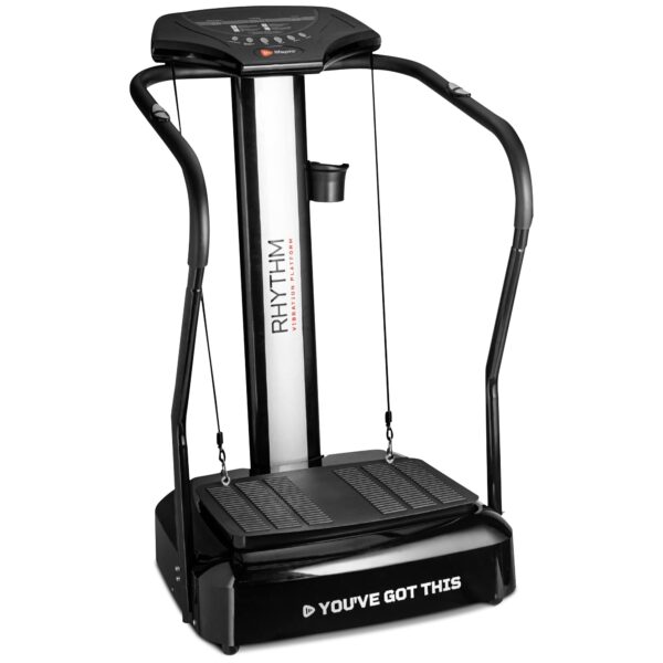 Plataforma de Vibración LifePro Rhythm LP-RYM-BLK Motor 1000W 99 Niveles Velocidad Capacidad 330 Lbs Monitor Frecuencia