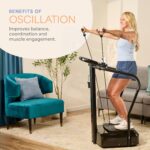 Plataforma de Vibración LifePro Rhythm LP-RYM-BLK Motor 1000W 99 Niveles Velocidad Capacidad 330 Lbs Monitor Frecuencia