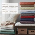 Cubrecama ajustable Quebec Madison Park E&E Co MP13-6479 damasco acolchado tamaño King 79x81 mas 24 profundidad caqui pa
