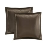 Juego de ropa de cama jacquard satinado Madison Park Essentials MPE10-814 24 piezas California King 104x92 pulgadas meda