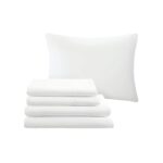 Juego de ropa de cama jacquard satinado Madison Park Essentials MPE10-814 24 piezas California King 104x92 pulgadas meda