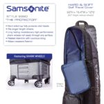 Samsonite Bolsa de viaje de golf The Protector Hardside and Softisde con ruedas de tiburón, exterior impermeable, color