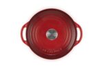 Cacerola horno holandés redondo poco profundo Le Creuset L2545-2267SS de hierro fundido 2.75 cuartos de galón color cere
