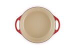 Cacerola horno holandés redondo poco profundo Le Creuset L2545-2267SS de hierro fundido 2.75 cuartos de galón color cere