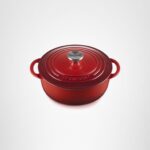Cacerola horno holandés redondo poco profundo Le Creuset L2545-2267SS de hierro fundido 2.75 cuartos de galón color cere