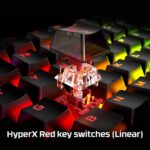 Teclado Mecánico para Juegos HyperX Alloy Origins HX-KB6RDX-US Interruptores Lineales Rojos LED RGB Compacto