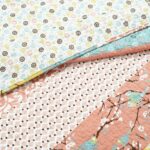 Juego de edredón reversible algodón Royal Empire Lush Decor Triangle Home Fashions 16T004631 3 piezas King azul coral es