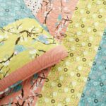Juego de edredón reversible algodón Royal Empire Lush Decor Triangle Home Fashions 16T004631 3 piezas King azul coral es
