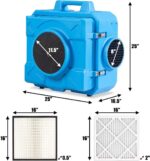 Purificador de aire industrial Goplus HEPA comercial sistema de filtracion de aire uso pesado