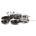 Batería de cocina All-Clad Essentials 11644914349 juego de ollas y sartenes antiadherente anodizado duro 10 piezas negro