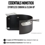 Batería de cocina All-Clad Essentials 11644914349 juego de ollas y sartenes antiadherente anodizado duro 10 piezas negro
