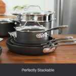 Batería de cocina All-Clad Essentials 11644914349 juego de ollas y sartenes antiadherente anodizado duro 10 piezas negro