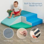 SoftScape Escalador de Esquina para Tiempo de Juego de Niños Pequeños, Estructura de Juego Activo Interior para Niños Pe