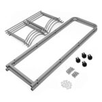 Soporte organizador para garrafones de agua Brio STM8BTGRY doble columna para 8 botellas color gris