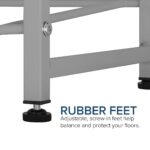 Soporte organizador para garrafones de agua Brio STM8BTGRY doble columna para 8 botellas color gris