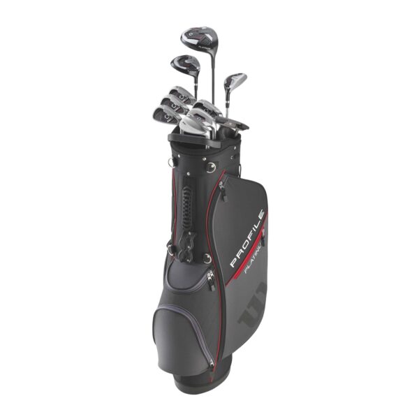 Wilson Paquete completo de palos de golf Profile Platinum para hombre, para diestros, bolsa de soporte