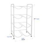 Rack Organizador para Garrafones de Agua Brio STM8BTWHT de Doble Columna Blanco para 8 Botellas