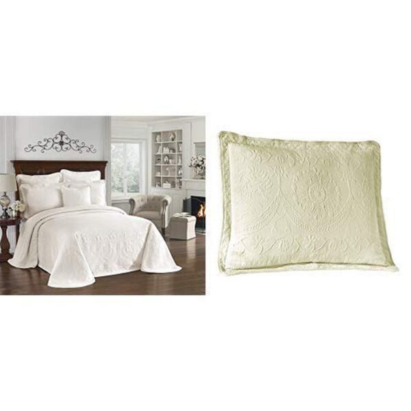 Colcha matelasse Historic Charleston King Charles Collection Ellery Homestyles King California King 120x114 pulgadas 100