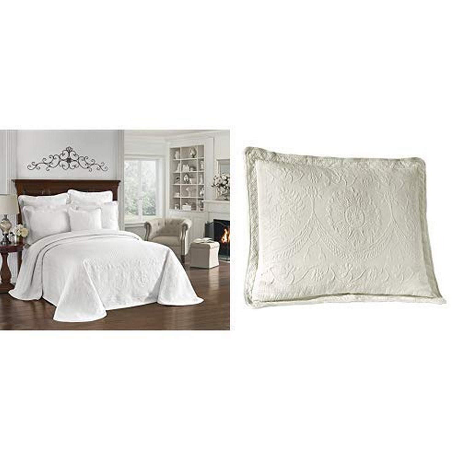 Version 1.0.0 Colcha de algodón 100% King Charles Collection Ellery Homestyles Historic Charleston King y Cal King 120 x 114 pulgadas