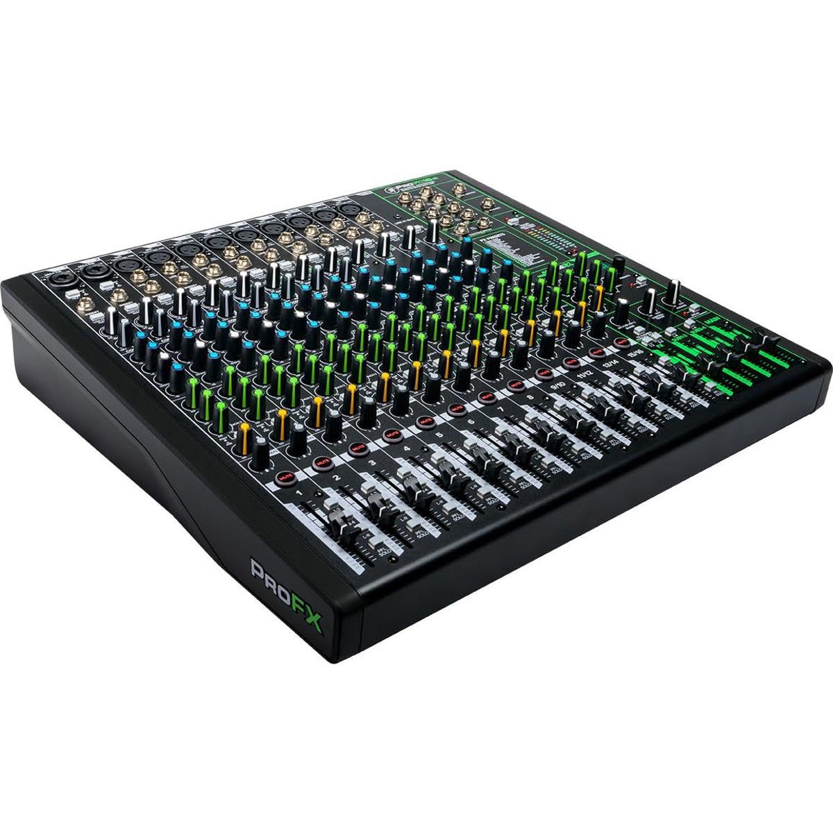 Mackie ProFX16v3 Mezclador analógico profesional de 16 canales con USB, preamplificadores de micrófono Onyx y motor de e