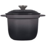 Olla Arrocera Le Creuset LS4101S-187FSS Hierro Fundido Esmaltado con Tapa e Inserto de Gres 2.25 Cuartos de Galón Gris O