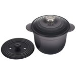 Olla Arrocera Le Creuset LS4101S-187FSS Hierro Fundido Esmaltado con Tapa e Inserto de Gres 2.25 Cuartos de Galón Gris O