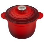 Arrocera de hierro fundido esmaltado con tapa e inserto de cerámica Le Creuset LS4101S-1867SS 2.1 litros 2.25 cuartos de