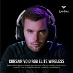 Auriculares Inalámbricos para Juegos Corsair Void RGB Elite CA-9011202-NA Sonido Envolvente 7.1 Micrófono Omnidirecciona