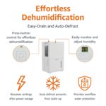 Deshumidificador Basics MDUDP-35AEN1-BA8 35 Pintas Energy Star para Espacios hasta 2500 pies² con Reinicio Automático